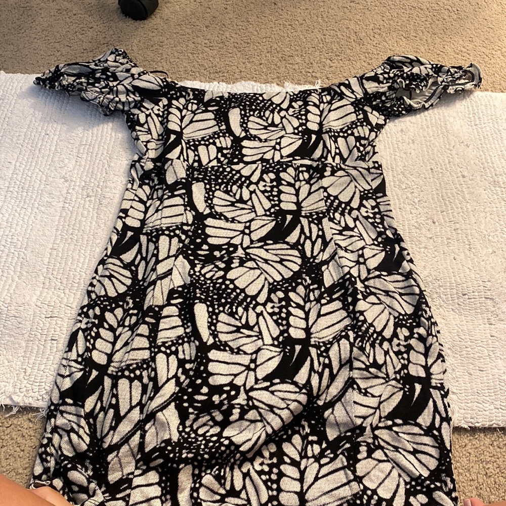 Black and white urban outfitters dress